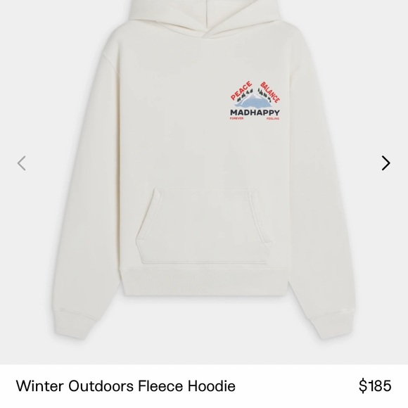 madhappy winter outdoors fleece hoodie